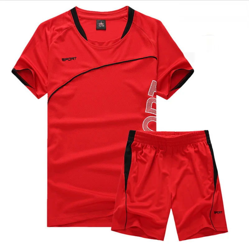 Спортивный костюм мужской из двух предметов футболка с принтом и шорты коротким