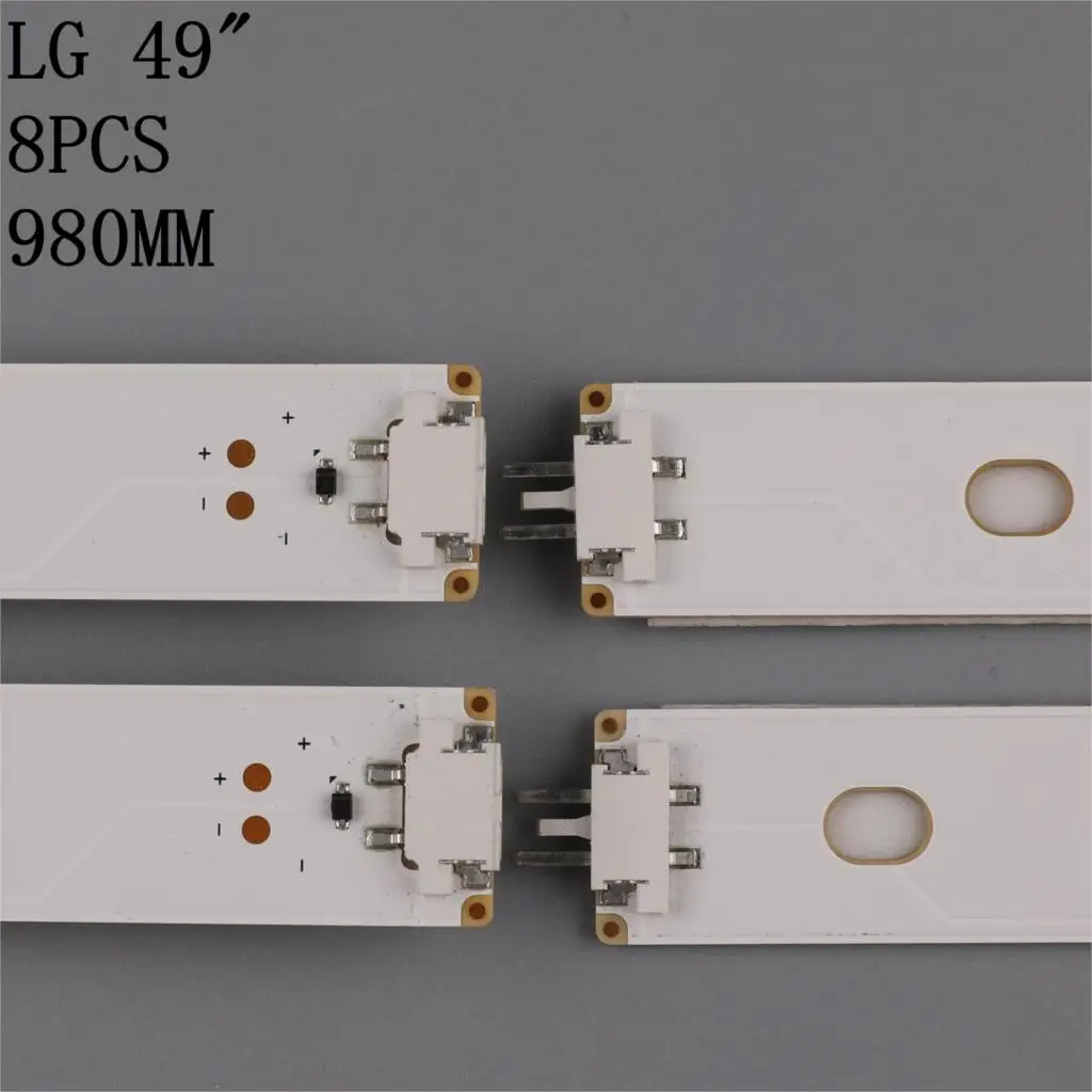 NEW 8 PCS/set LED backlight strip for 6916L-2586A 6916L-2587A 6916L-2588A 6916L-2589A 49LH604V LC490DUE-(FJ)(M1) AGF79047501