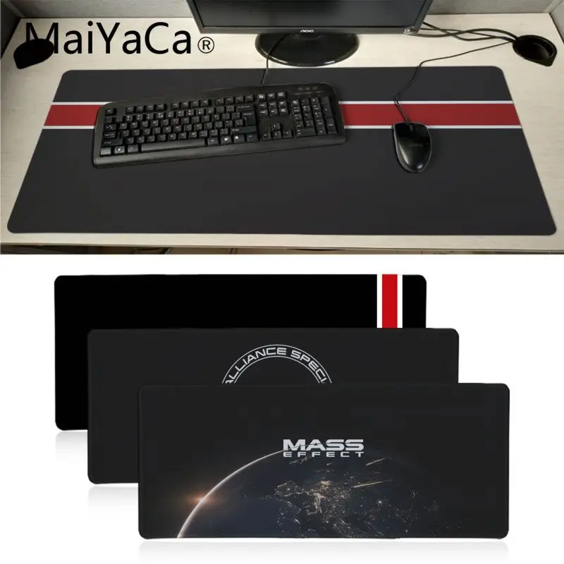 Игровые коврики Maiyaca с крупным эффектом N7 игровые логотипом настольная