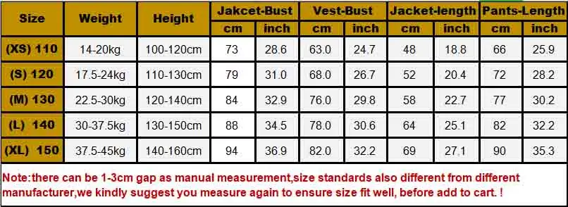 

3 Pcs Set Boys Christmas Costume Fantasia kids Carnival Cosplay Prince Stage Costume Jacket+Vest+Pant Birthday Gift For Boy 3-13