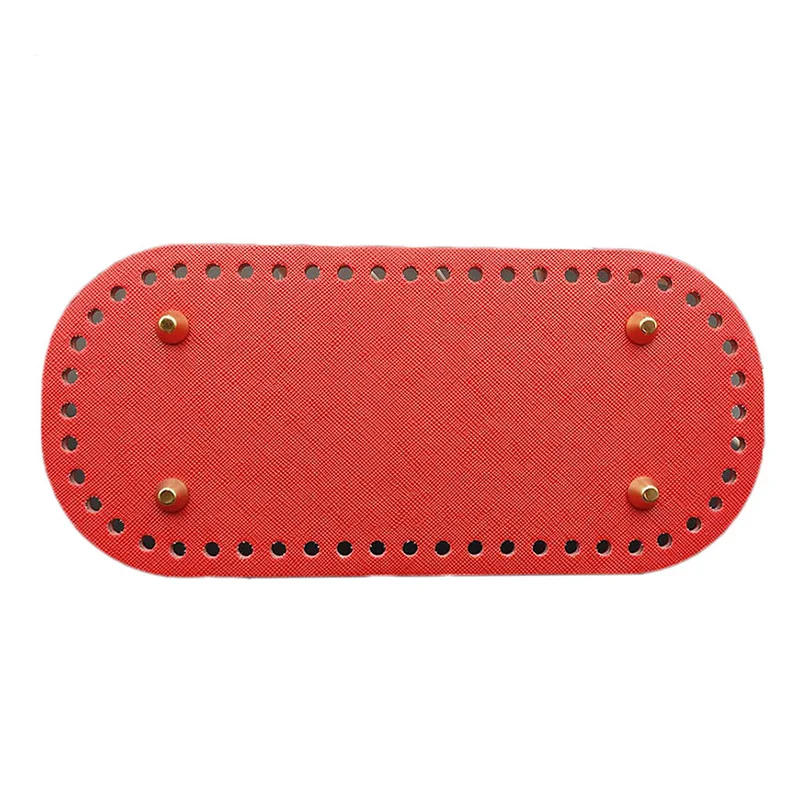 Новый овальной формы с нижней частью для вязаная сумка PU кожаная аксессуары