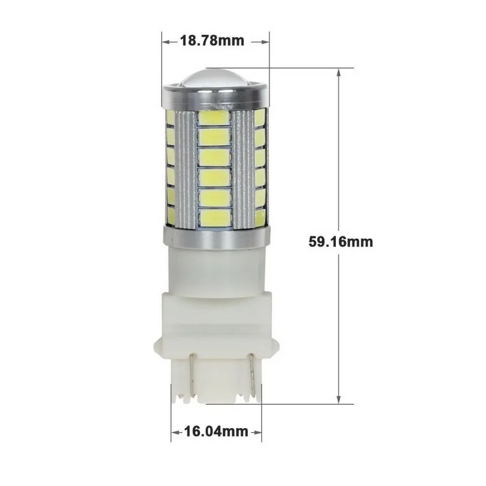 Auto T25 P27/7W P27W PY27/7W 3157 3156 33 SMD 5630 LED White W2.5x16q 12V Car light Stop Brake Turn Reversing Fog signal lamp | Автомобили