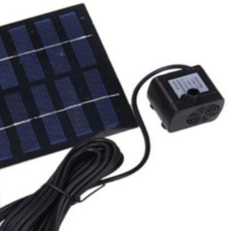 

Solar Panel Powered Water Fountain Pump Fish Tank Pond Pool Home Garden Watering Kit Black Solar Panel Water Pump 200L/H