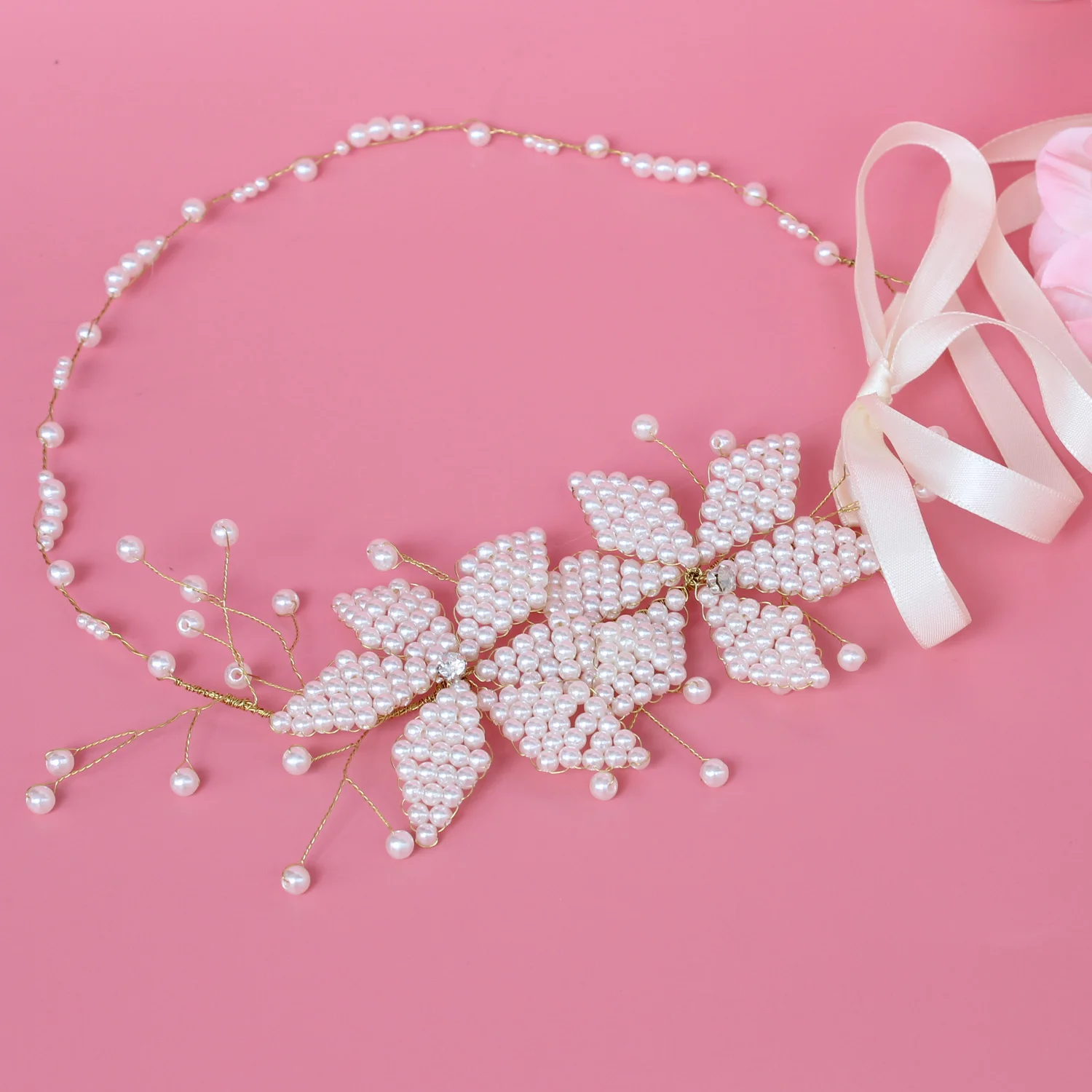 

Crystal bridal belt wedding belt rhinestone pearl wedding belt satin bridal belt and wedding decoration belt