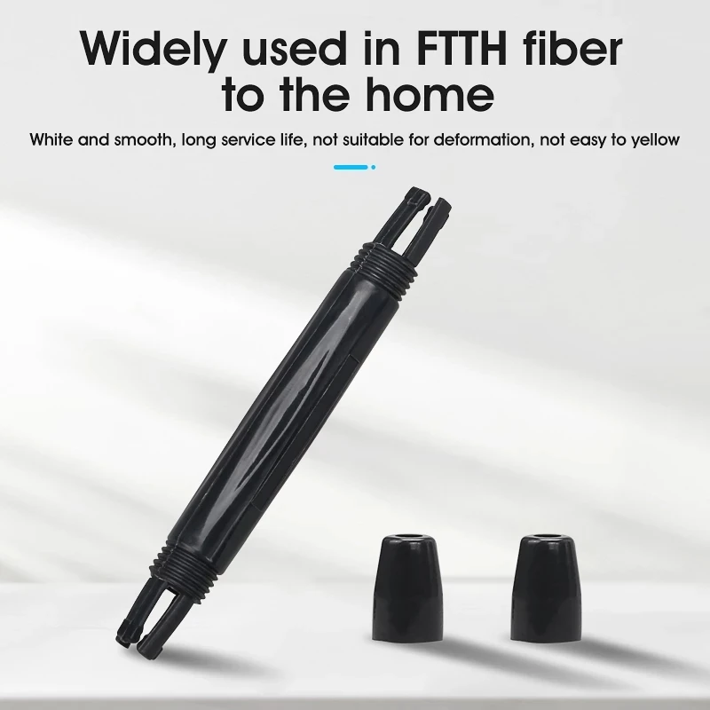 150Pcs Drop Cable Protection Box Optical Fiber Protection Box Small Round Tube Heat Shrink Tubing to Protect Fiber Splice Tray