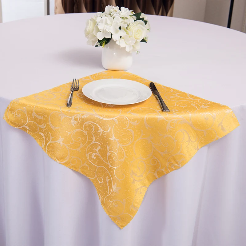 10PCS/Lot 48cm Wedding Decoration Cloth Napkins Kitchen Table Dinner Linen Napkin For Restaurant Supplies Polyester Handkerchief | Дом и сад