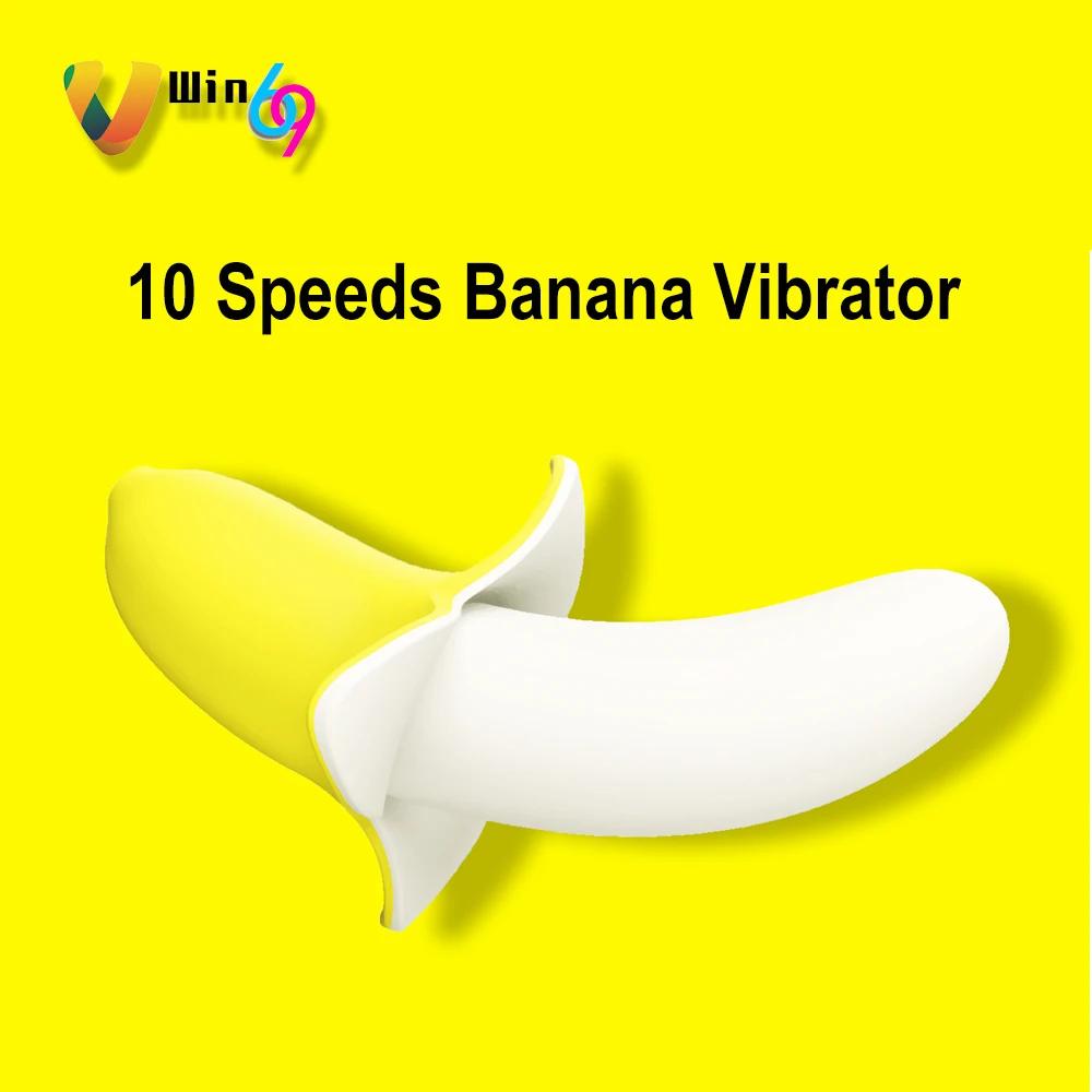 Массажер вибратор секс игрушка для женщин беспроводной силиконовый банановый