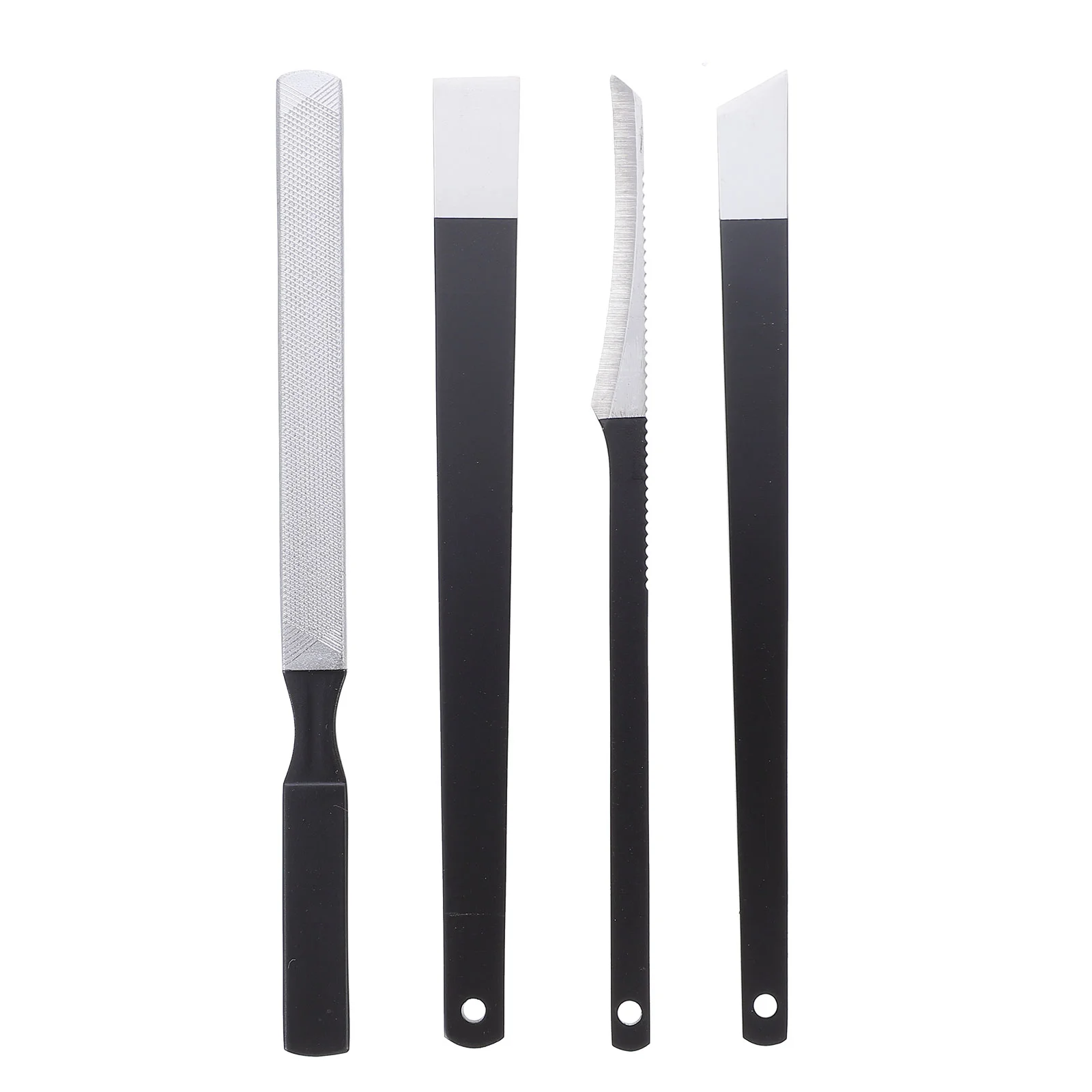 

4 шт. профессиональный набор для ухода за ногами для отшелушивания ногтей и педикюра (черный)