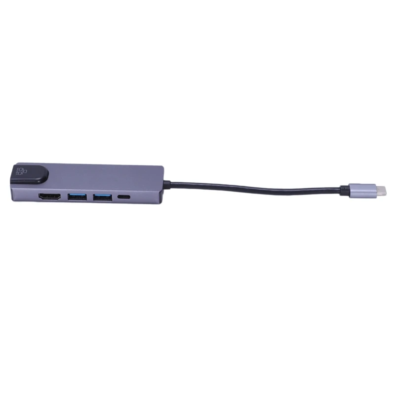 5 в 1 концентратор USB Type C Hdmi 4K для Gigabit Ethernet Rj45 Lan адаптер Pro Thunderbolt 3 USB-C зарядное