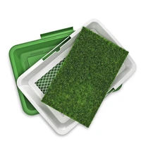3 layers large dog pet potty training pee pad mat puppy tray grass toilet simulation lawn for indoor potty training pet supply