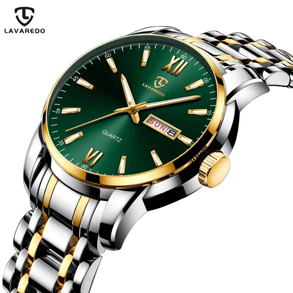 Часы Lavaredo мужские кварцевые водонепроницаемые из нержавеющей стали|Кварцевые