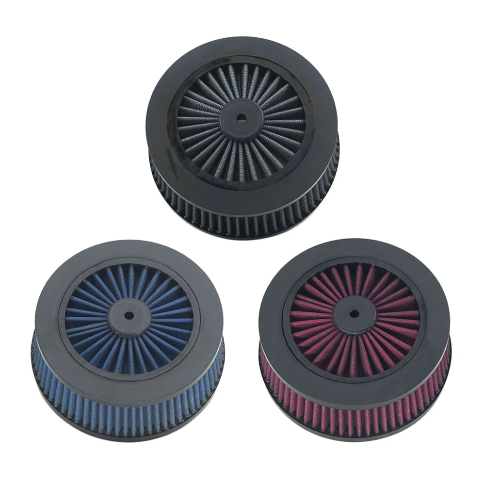 

Air Filter Cnc Cut Turbine Motorcycle Cleaner Chrome for Harley Touring 2017 - up Road King 2017 - up Softail 2018 - up