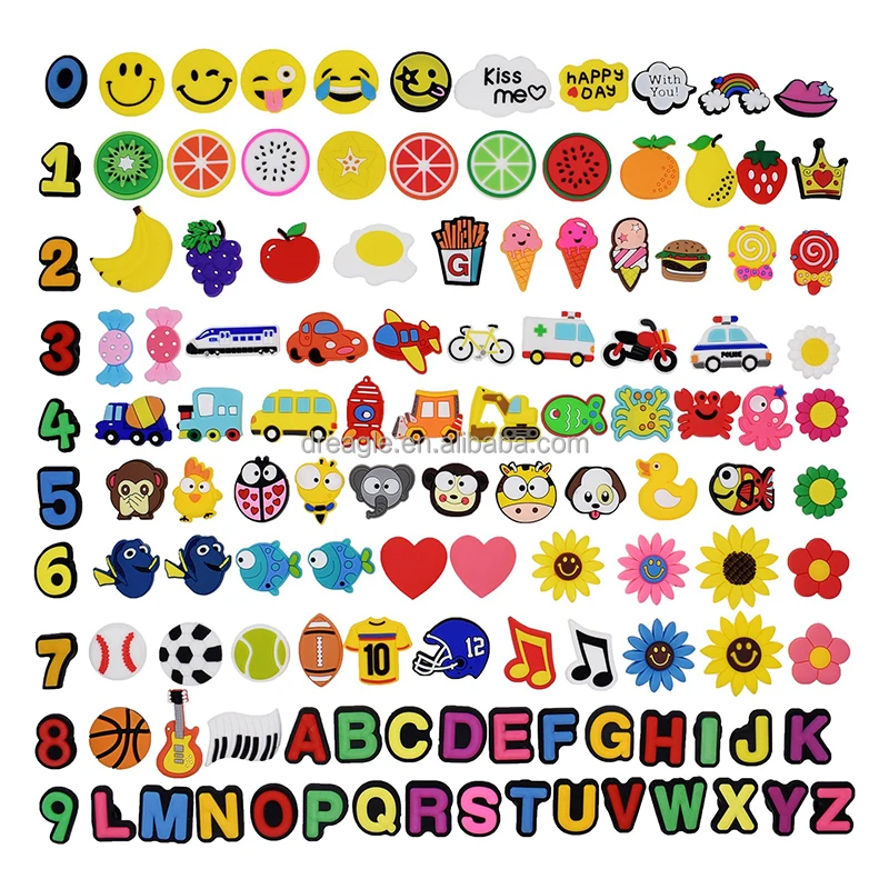 

10pcs Different Shape Charms for Shoes Wristband Decoration Party Gifts Christmas Gift Halloween Holiday gift