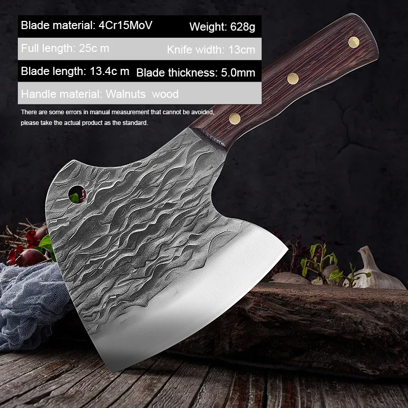 Полный острый топор Tang кухонный нож для костей выживания в кемпинге из