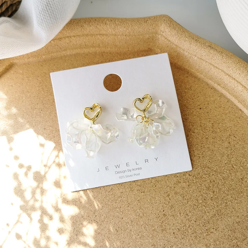 2020 новые милые серьги в Корейском стиле необычные с лепестками любви ретро