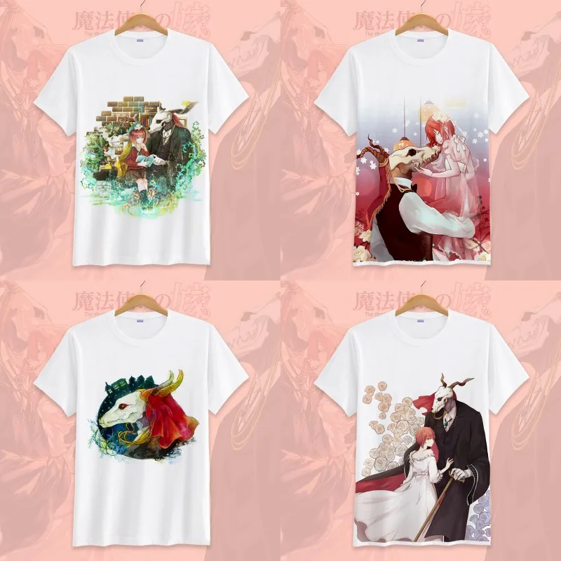 Футболка унисекс с коротким рукавом мультяшный чизе Хатори невесты древней маги