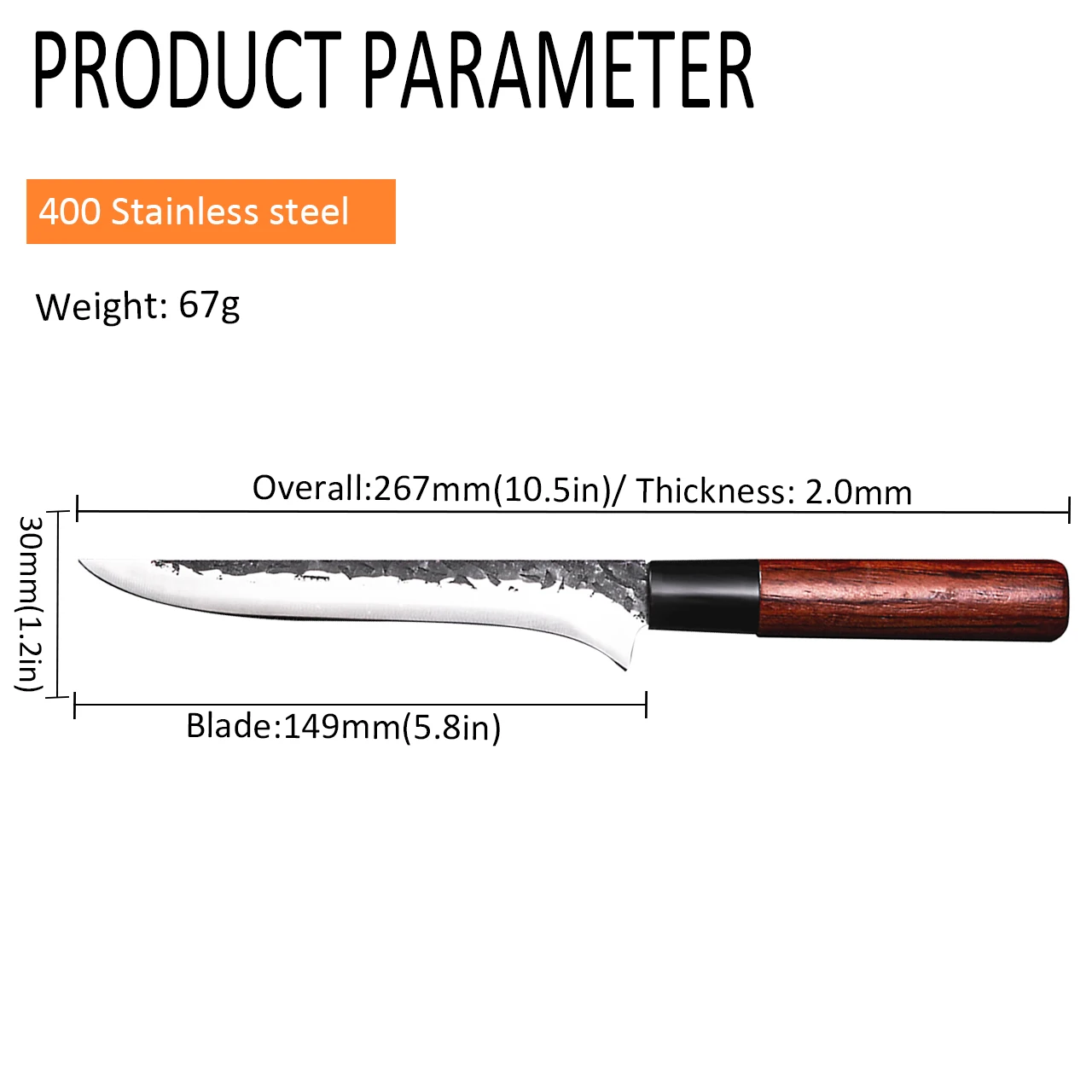 Нож кухонный из нержавеющей стали с косточками 5 8 дюйма | Дом и сад