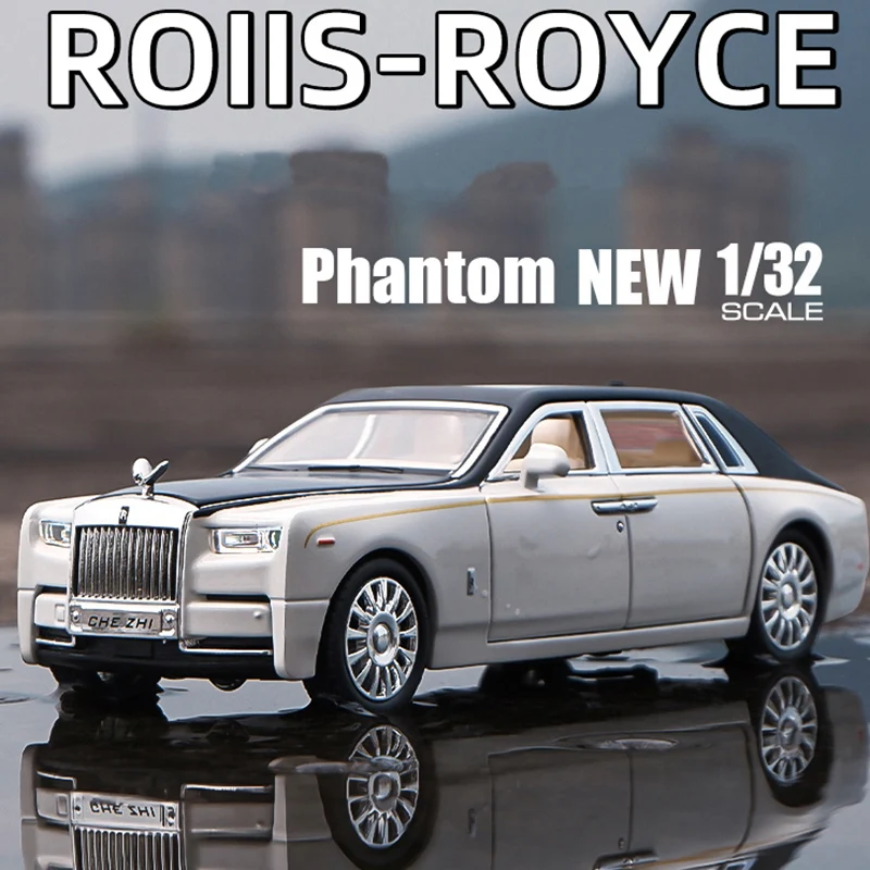 

1:32 Rolls-Royce New Phantom Alloy Car Model Diecast Toy Vehicles With Sound and Light Children Boy Toy Gifts Free Shipping