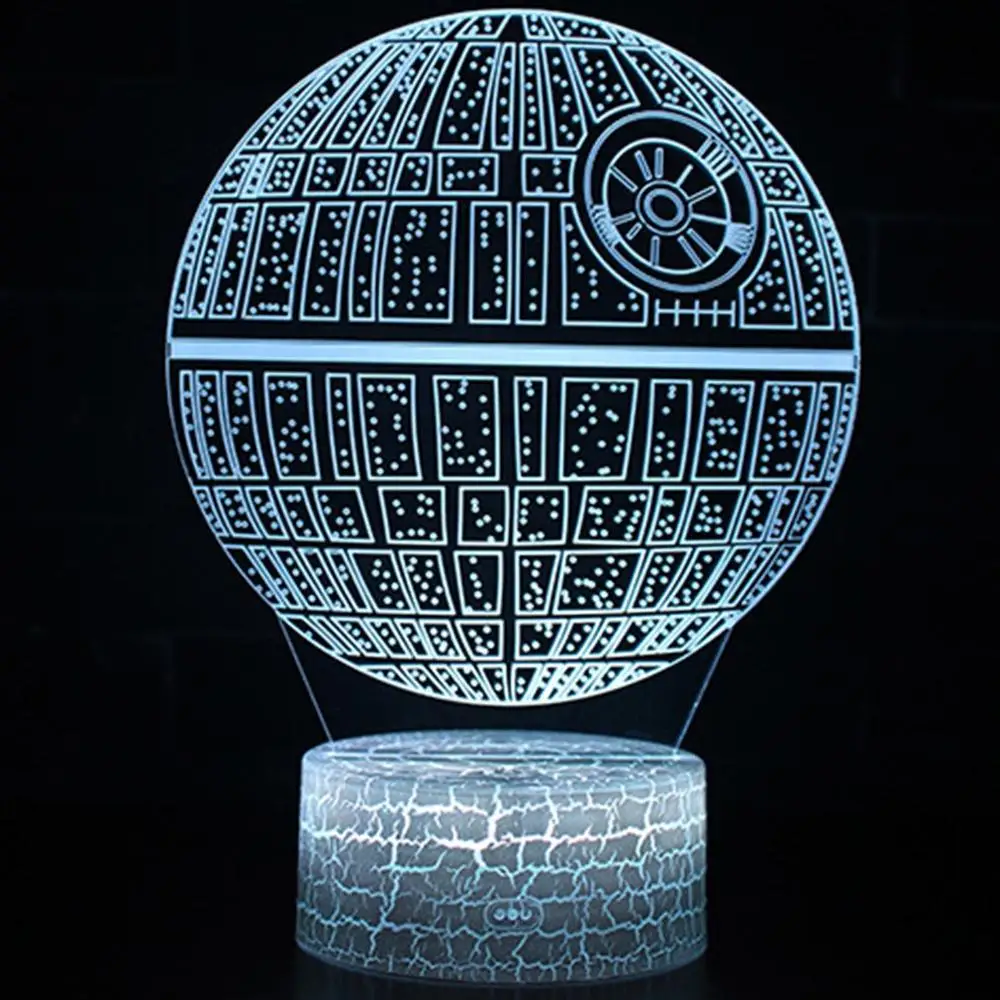 Горячая Распродажа фильма Звездные войны 3D USB СВЕТОДИОДНЫЙ светильник смерть с