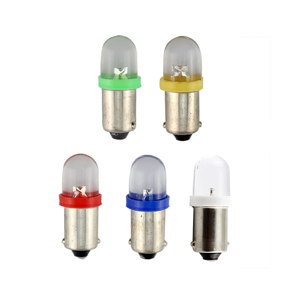 100 шт. белая автомобильная светодиодная лампочка освещения приборов T11 T4W BA9S 1SMD 8000K
