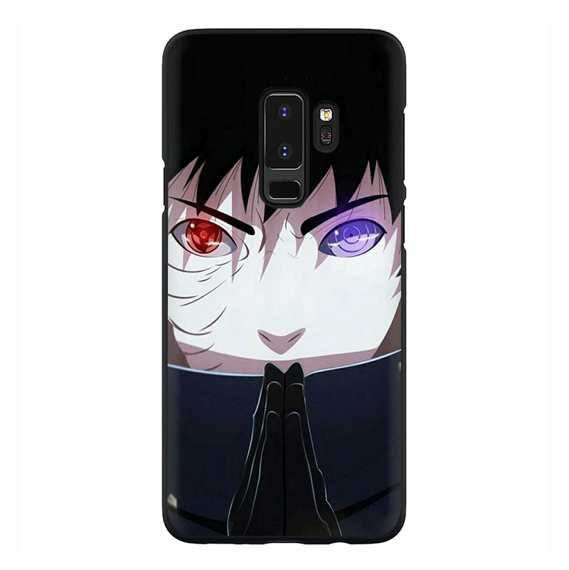 Героя аниме «Наруто» Учиха Саске; обувь в стиле Итачи Мягкий силиконовый чехол для телефона для samsung GaLaxy S6 S7 край S8 S9 S10 плюс S10e M10 M20 M30 Note 8, 9 - Цвет: B1