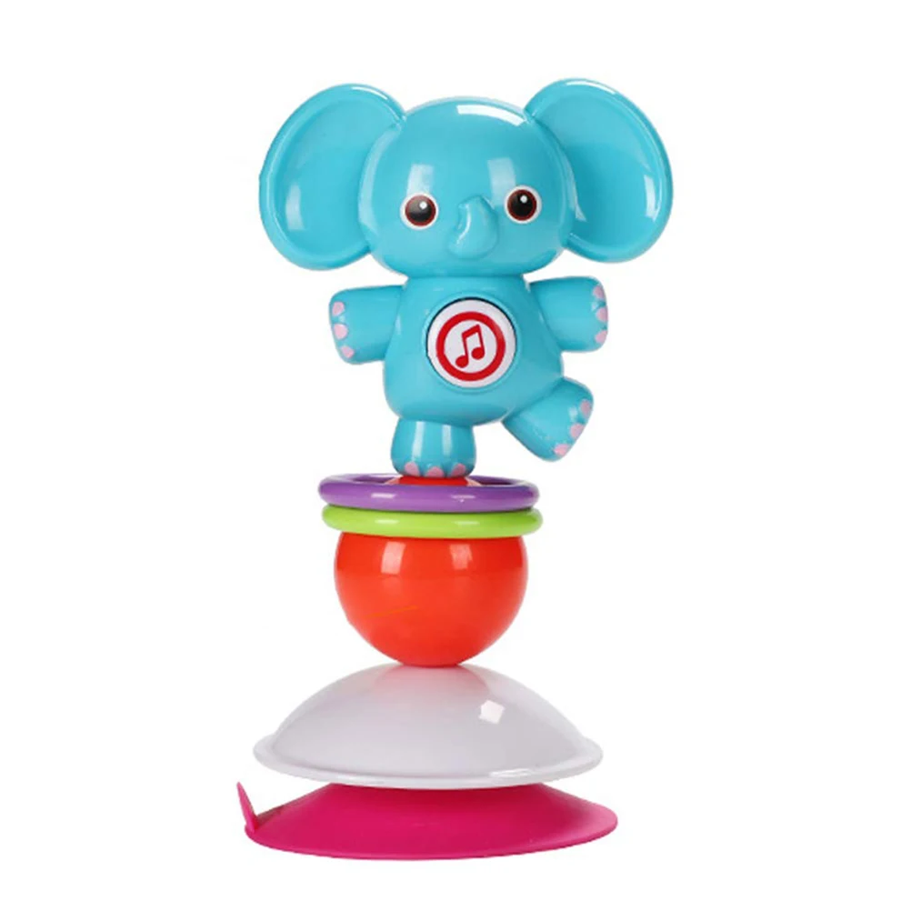 Детская мини погремушка с развлечением музыкальная присоска детский стульчик