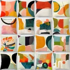 Квадратная наволочка с геометрическим принтом, украшение для дома, Обложка (45 см * 45 см)