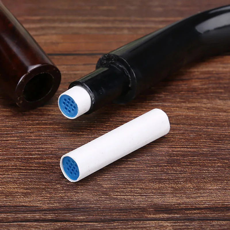 9 мм 50 шт деревянные табачные трубки фильтры облегчают курительную трубу фильтр с