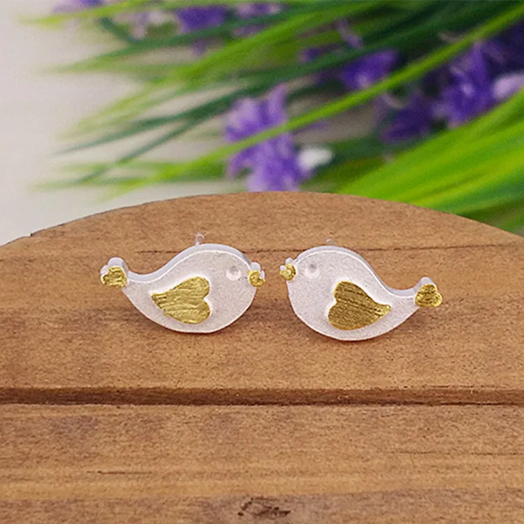 

10 pari Simple fashion earrings small animal cute trend earrings