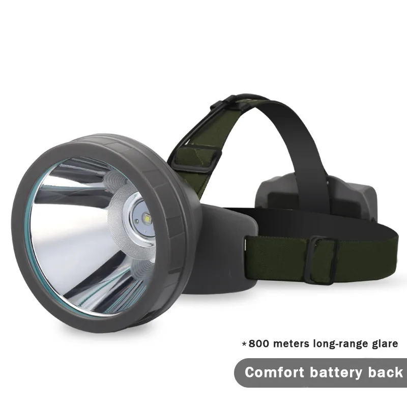 

Powerful CREE XM-L2 10W LED Frontal Headlamp Hunting Camping Flashlight 1000 meter Rechargeable Headlight torch Built-In Battery