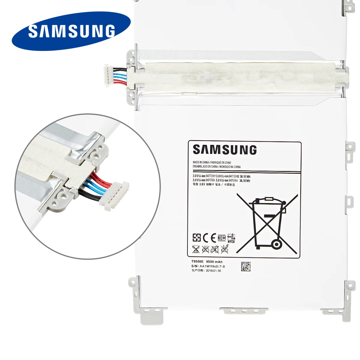 Оригинальный планшет SAMSUNG T9500E T9500K T9500C T9500U аккумулятор 9500 мАч для Samsung Galaxy Note 12 2 P900