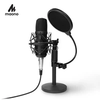 maono podcast microphone kit 3 5mm condenser studio microfono professional computer mic for youtube skype gaming pc laptop