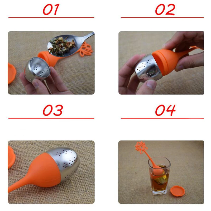 Силиконовый ситечко для заваривания цветов и чая|Чайные ситечки| |