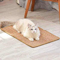 natural sisal cat scratching mat plant fiber wear resistant and durable kitchen and bathroom entrance floor mat protect carpets