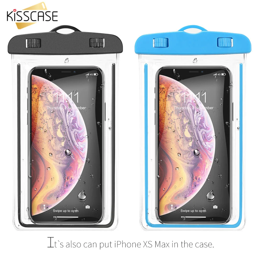 Светящийся водонепроницаемый чехол для телефона KISSCASE универсальная подводная