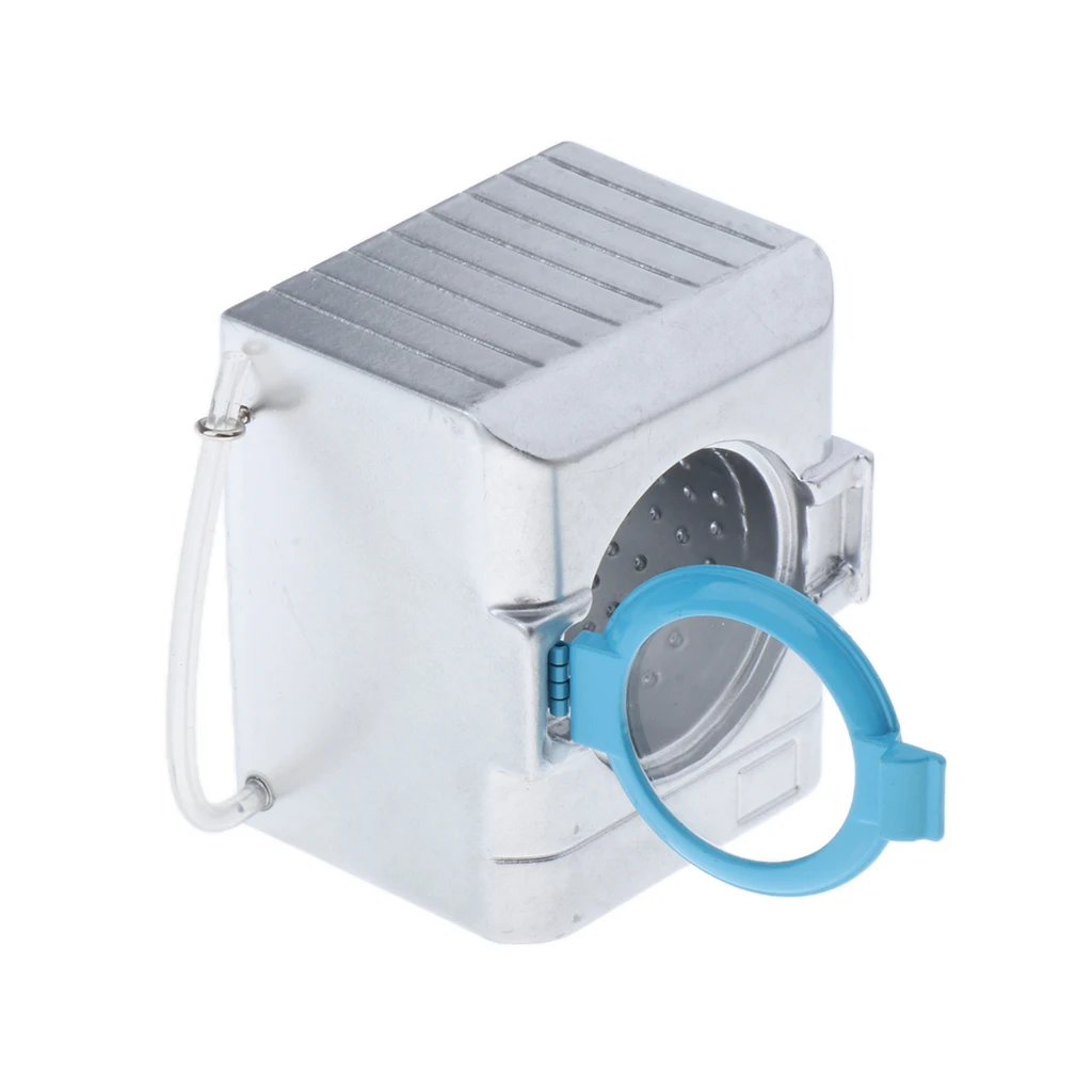 

1/12 Miniature Alloy Washing Machine and Dryer for Doll House Rooms Decor Accessories Crafts