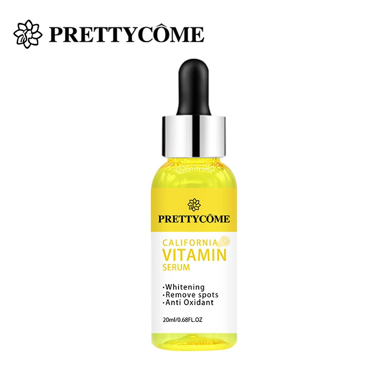 

PRETTYCOME 20ml Vitamin C Serum Freckle Removal Acne Scar Whitening Collagen Repairing Lines Lifting Firming Face Serum