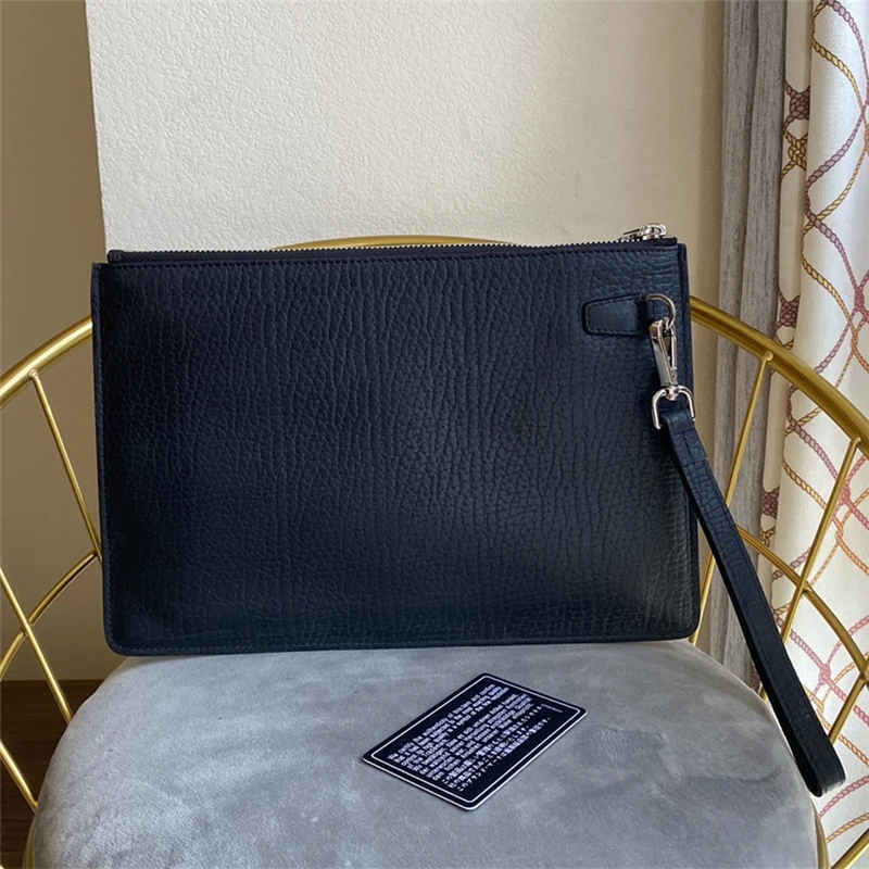 

VIP Top quality luxury designer Men handbag leather Clutch male luxury brand bag Men's wallet Men's designer purse bag