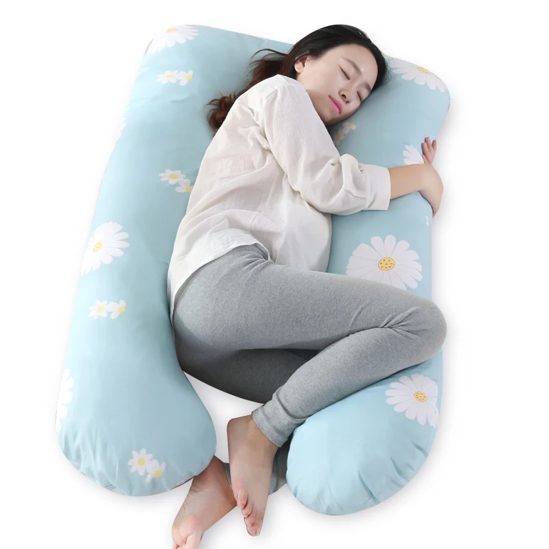 Подушка для сна беременных женщин 100% хлопок с принтом медведя u образные подушки