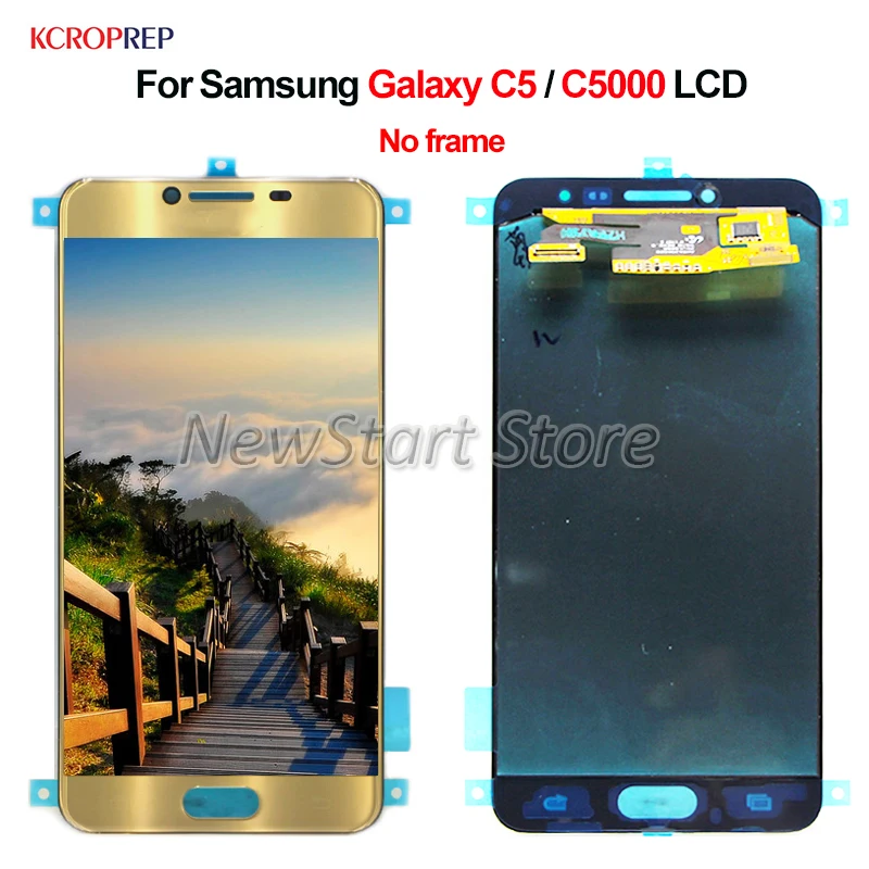 ЖК дисплей с сенсорным экраном и дигитайзером в сборе для Samsung Galaxy C5 C5000 5 2 дюйма