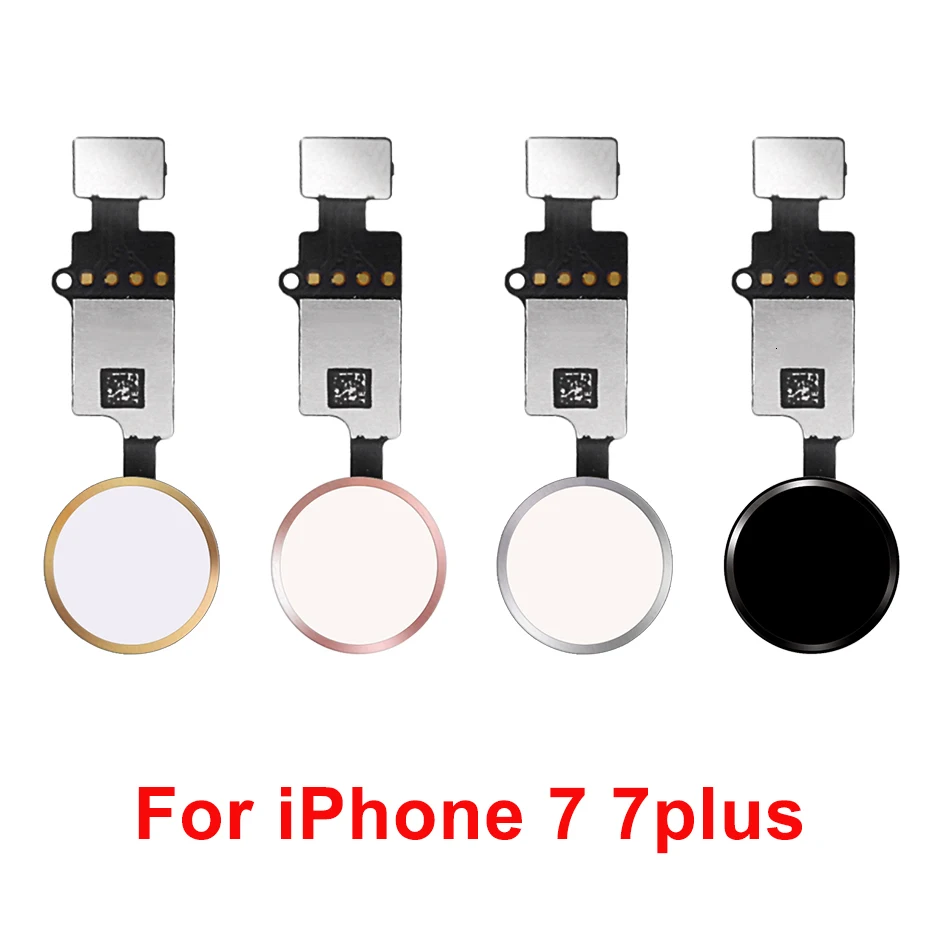 10 шт./лот кнопка Home с гибким кабелем для iPhone 5 5C 5S 6 6Plus 6s plus 7 7Plus Flex в сборе|Шлейфы
