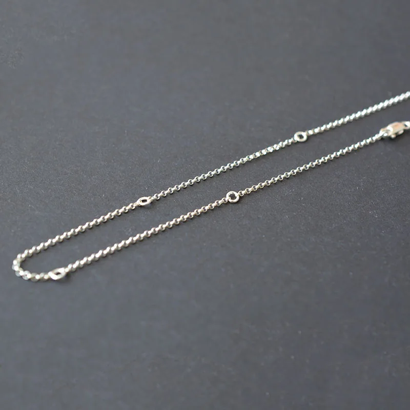 

S925 Sterling Silver Rolo Chain Necklace