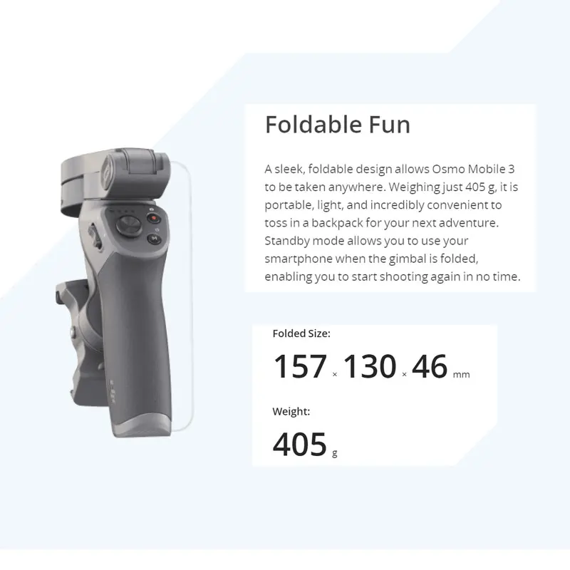 DJI Osmo Mobile 3 складной gimbal ActiveTrack 3,0 спортивный режим управление жестами Быстрый рулон Osmo Mobile 3 комбо