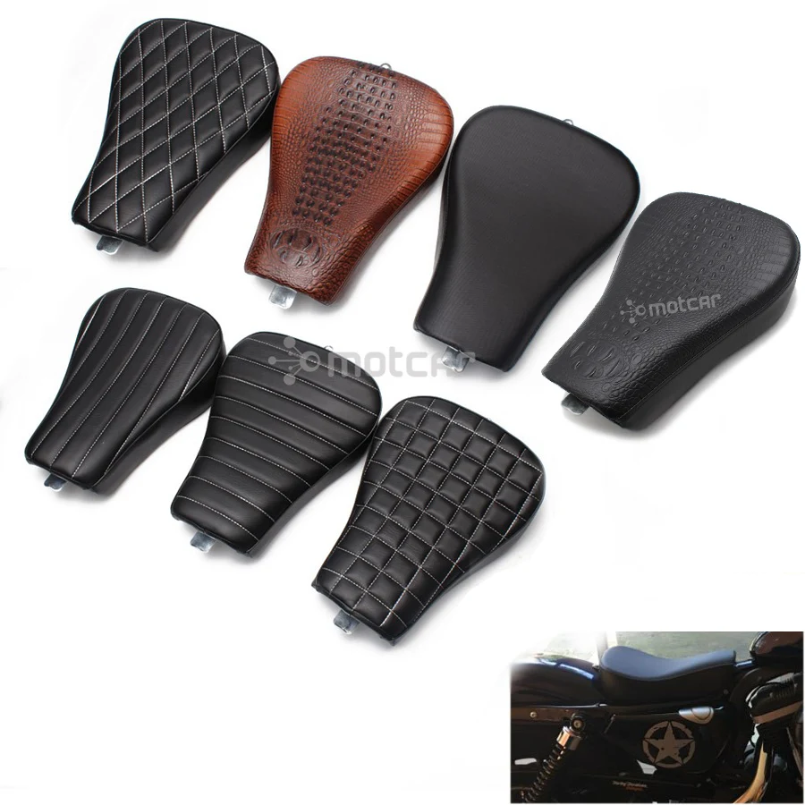 

1pcs 7style Motorcycle Retro Driver Front Leather Pillow Solo Seat Cushion for Harley Sportster Forty Eight XL1200 883 72 48