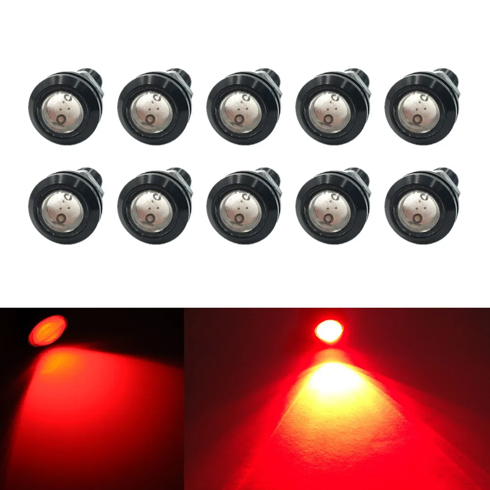 Красный светодиодный фонарь Eagle Eye 10x9 Вт 12 В 24 18 мм противотуманный дневной для