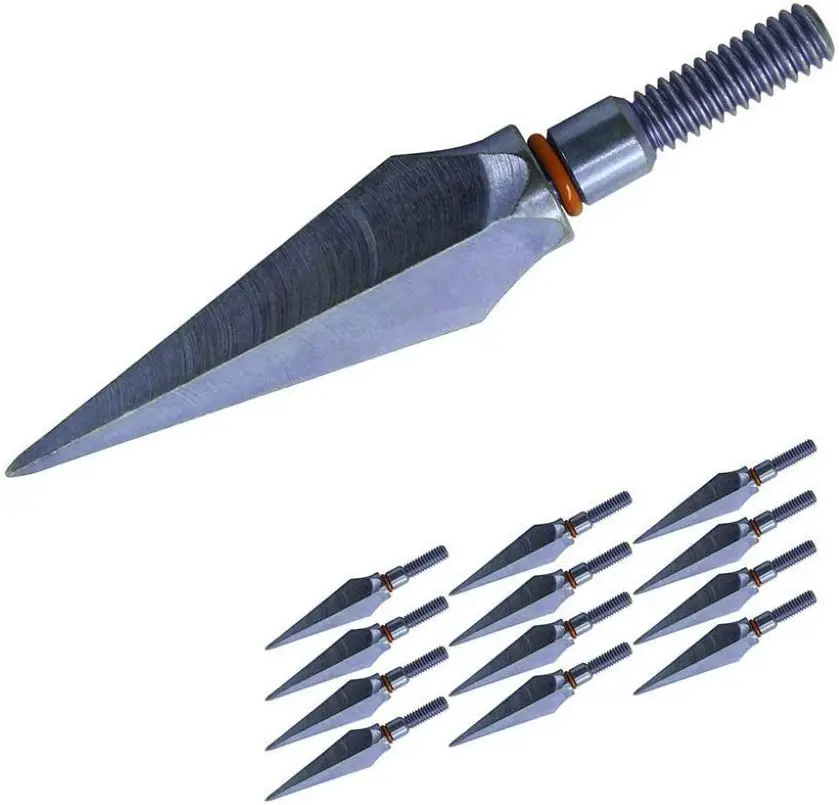 Мудрость Охота Broadheads 100 зерно Одна деталь широкая голова стрельбой из лука