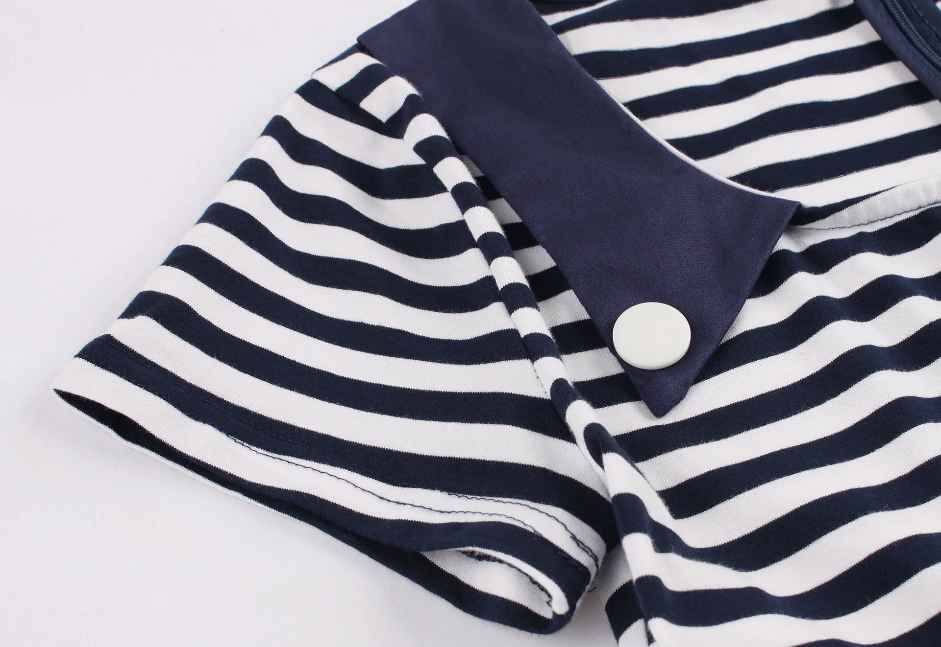 

O Neck Large Size Blue Striped Dress Women 2020 Party Summer Dress Plus Size Elegant Dresses Casual Button Slim Women's Dress