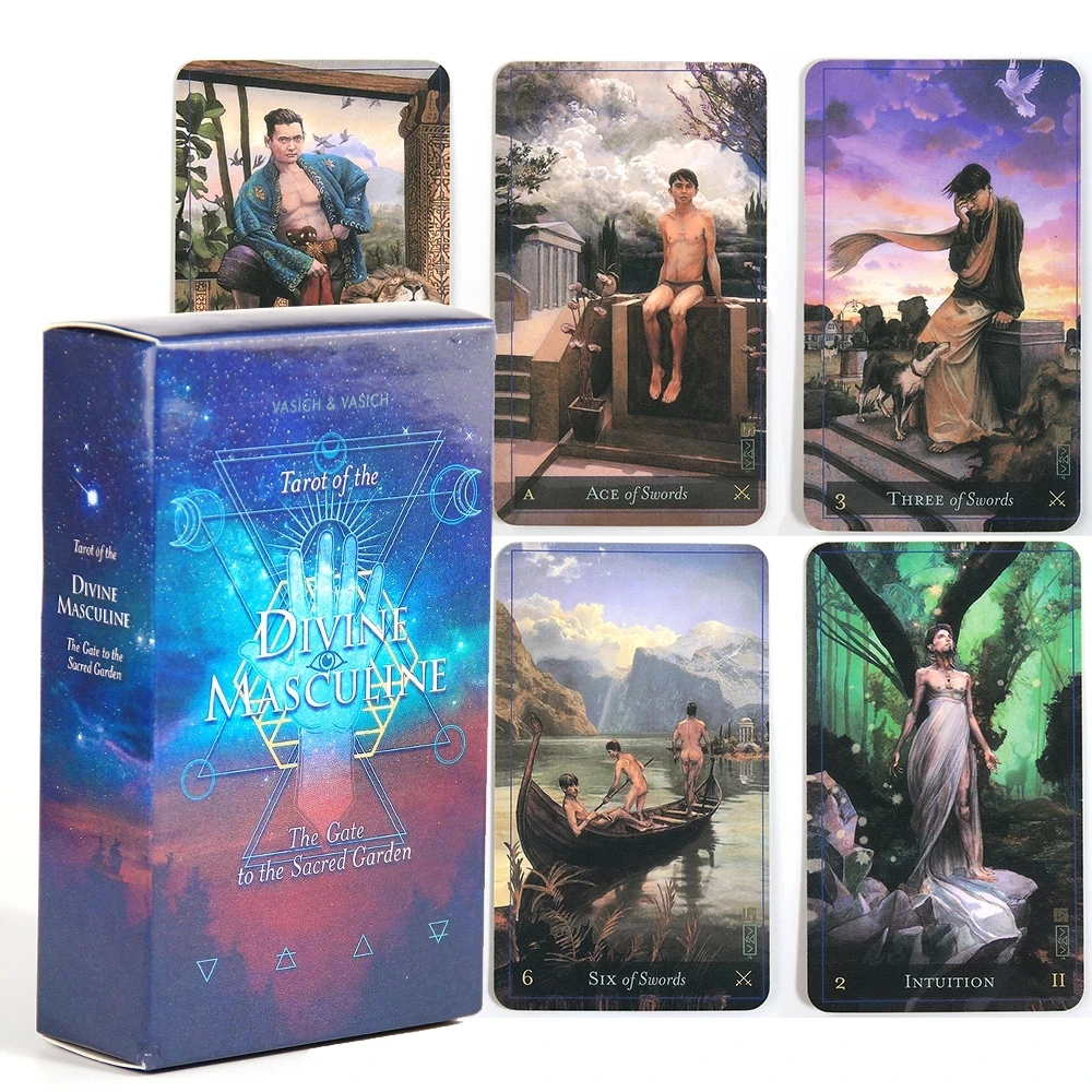 

Таро Божьего мужчины, первое издание, 78 карт, настольная игра, подарок с руководством, гадания, Звёздные ангелы, ответы