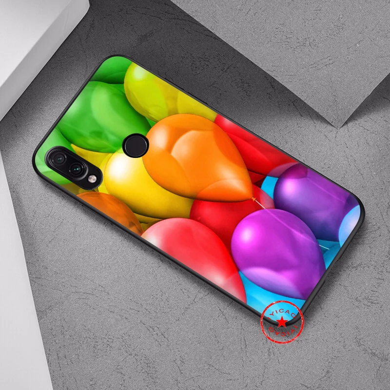 IYICAO Rainbow Balloon Soft Case for Xiaomi Redmi Note 8 7 6 5 Pro 5A 4X Silicone TPU |