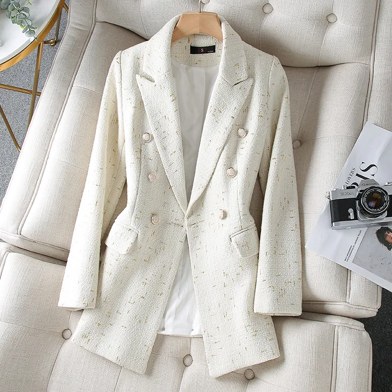 

Korean autumn sports jacket women's oversized clothing Plaid sports jacket office women's jacket spring oversized clothing